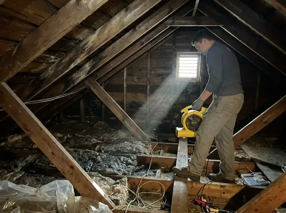 attic-water-damage-drying-proc-007 — frequently asked questions, Emergency Water Extraction & 24/7 Flood Response in Glencoe…